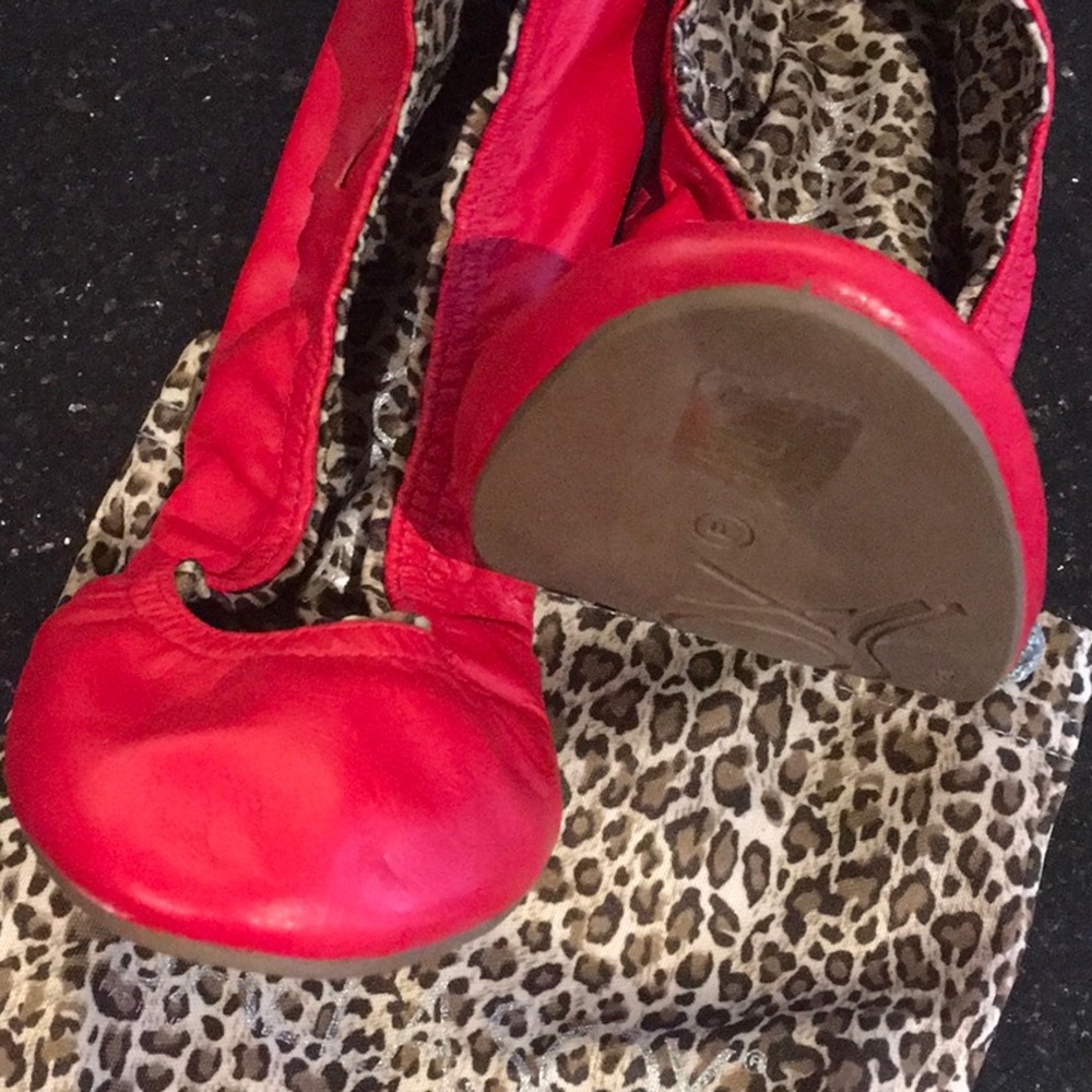 Red Women’s Foldable Ballet Flats - Stylish Everyday Comfort